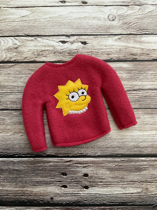 (210) Holiday Elf/Doll Sweater Lisa S