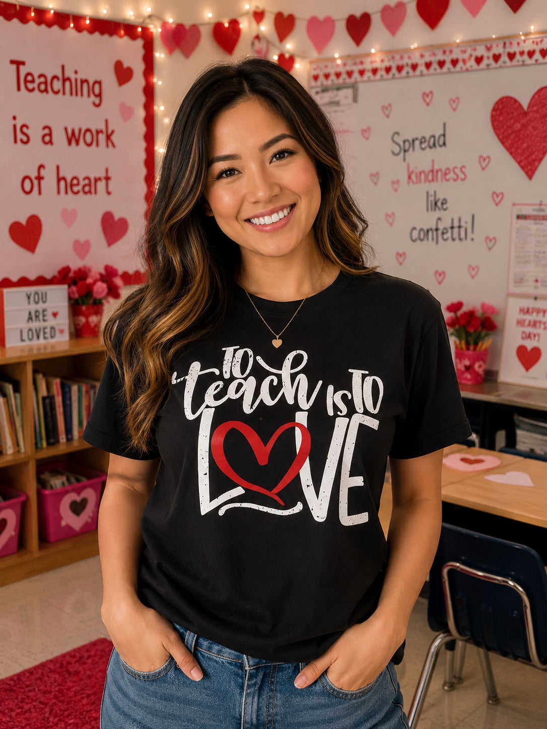 To Teach Is To Love T-Shirt | Valentine's Teacher Tee