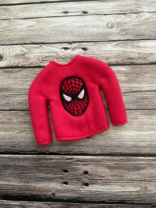 (189) Holiday Elf/Doll Sweater Spider Face