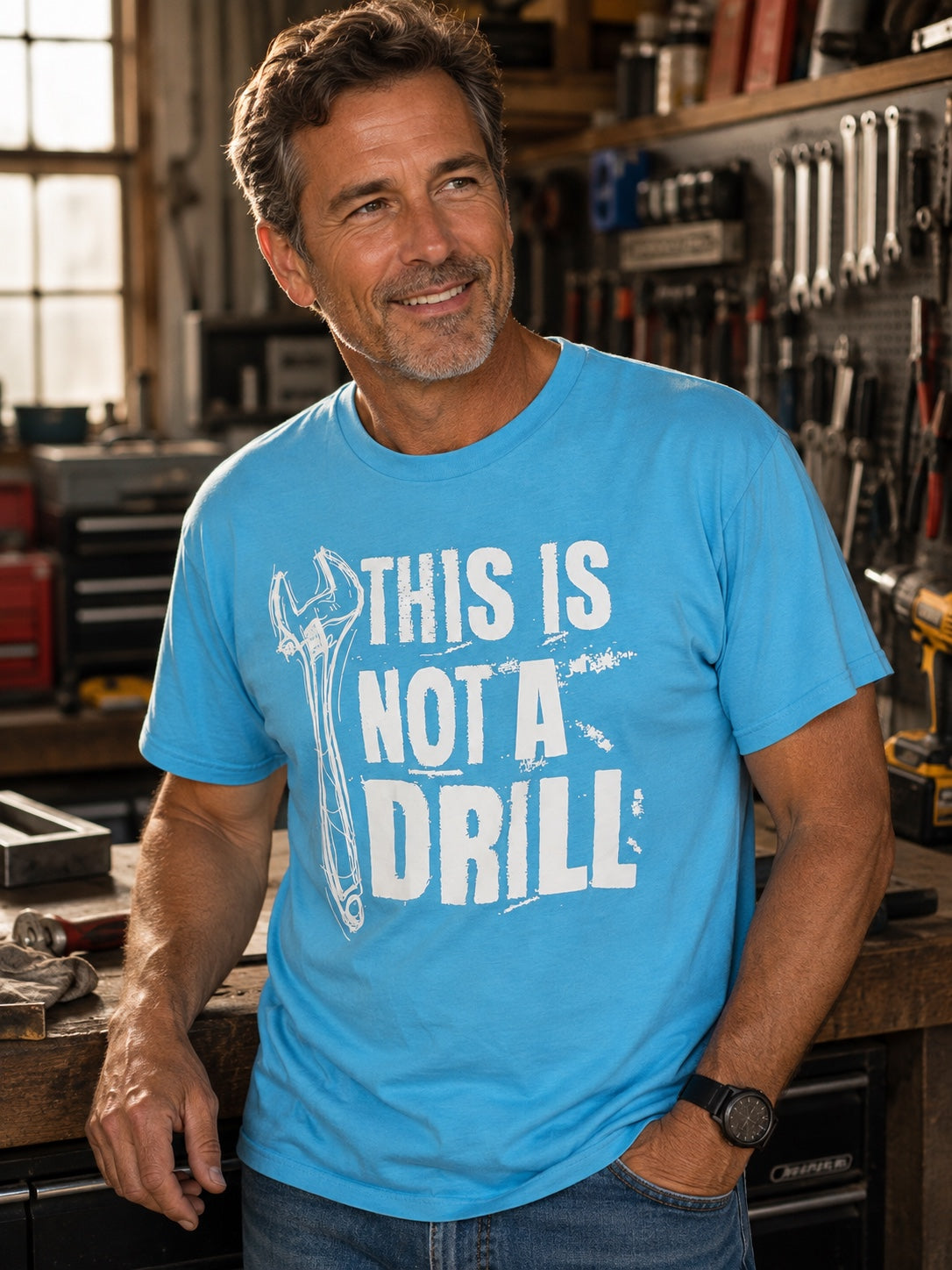 This Is Not a Drill T-Shirt | Funny Tool & Handyman Graphic Tee