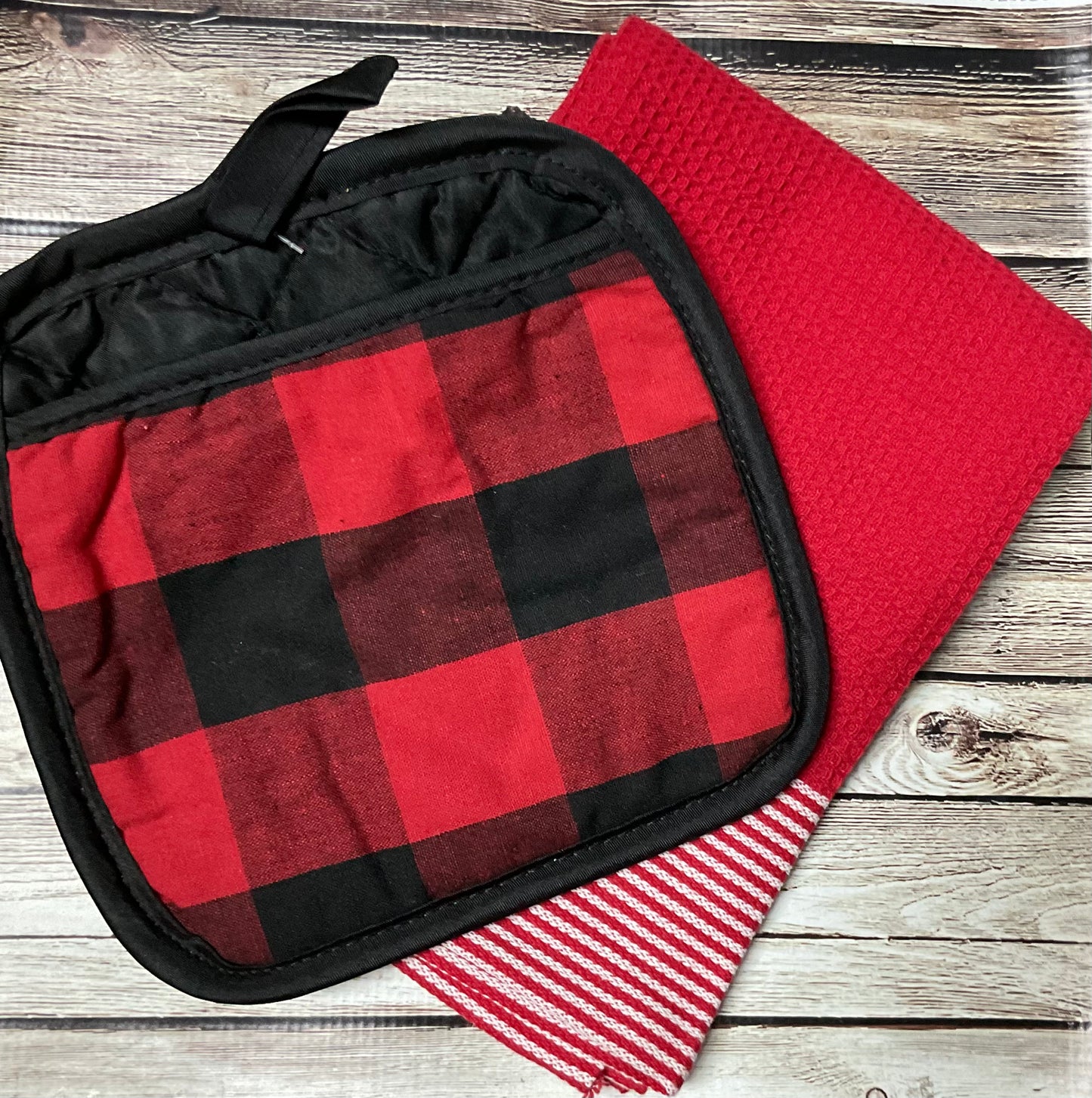 Decorative Oven Mitts with Towel and/or Spatula